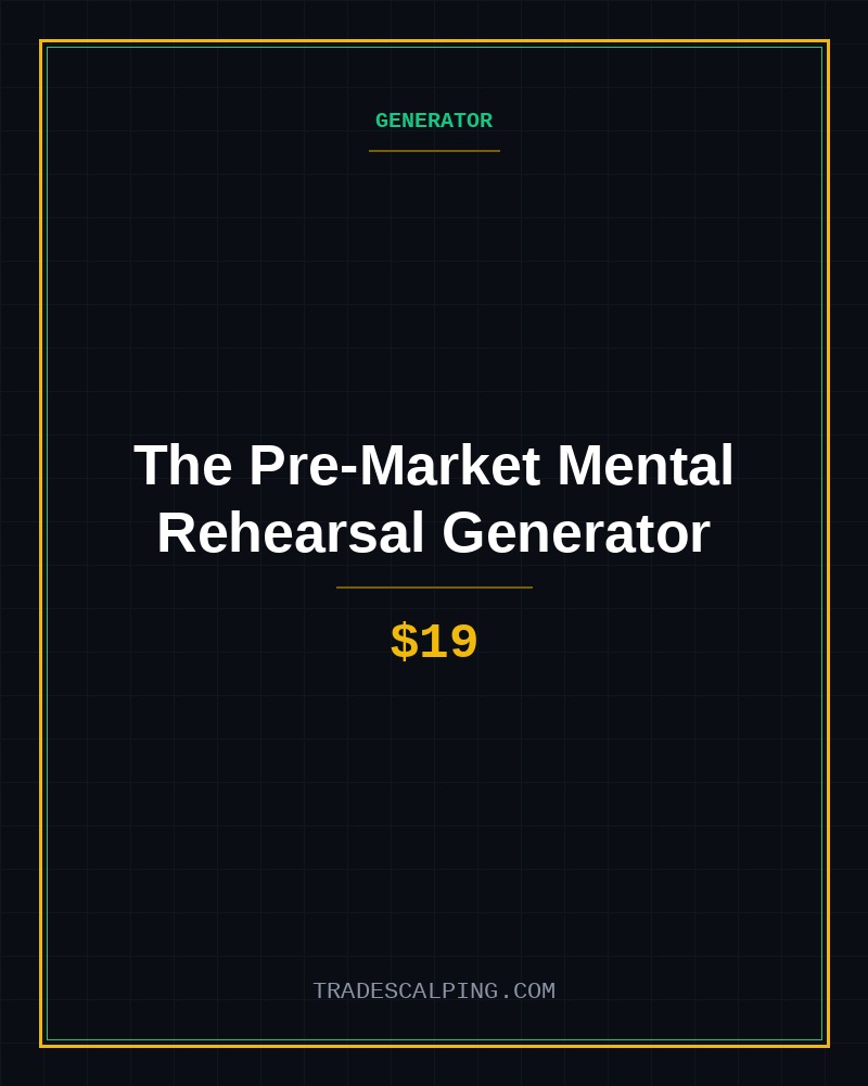 The Pre-Market Mental Rehearsal Generator cover