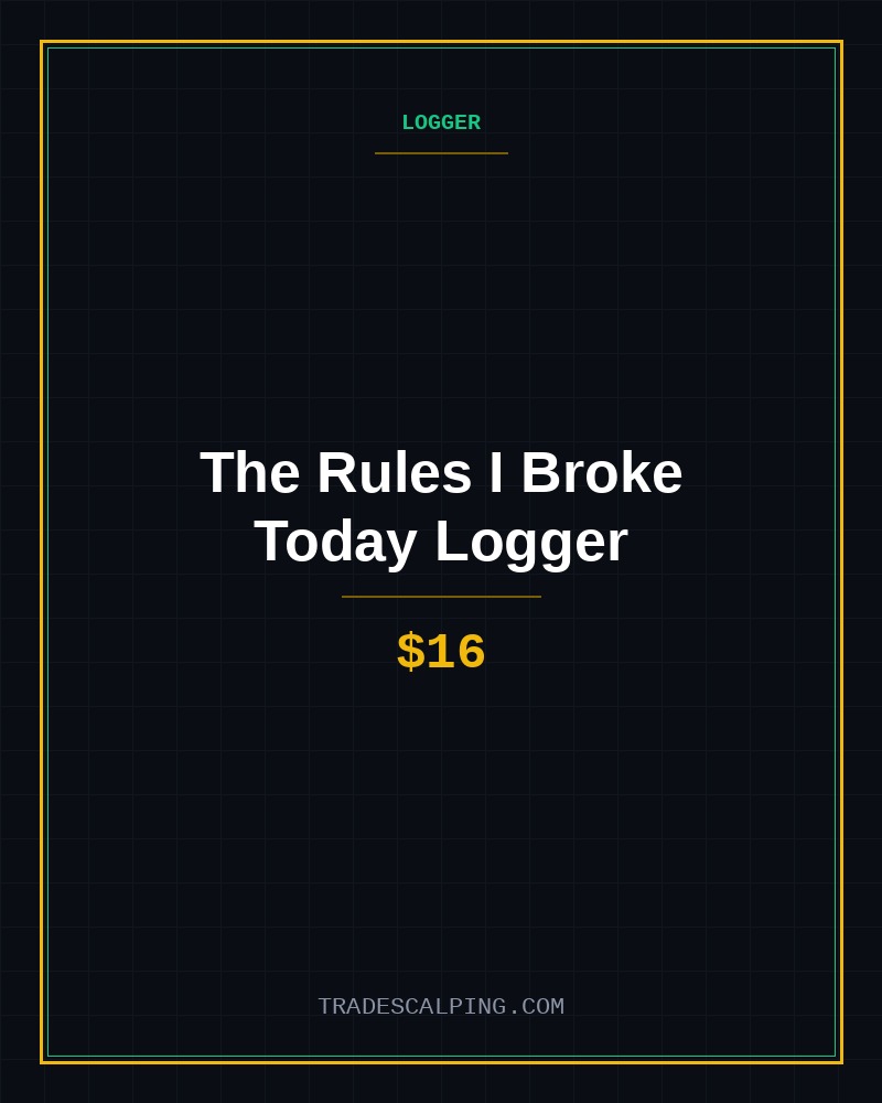 The Rules I Broke Today Logger cover